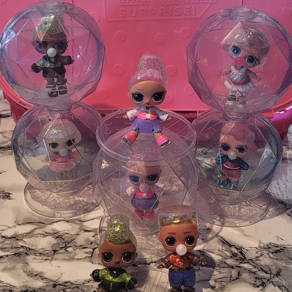 8 Glitter Globe LOL Set & Pet Bonus! - Picture 2 of 16